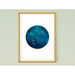تابلو صورت فلکی عقرب - Constellation art Scorpius KH101
